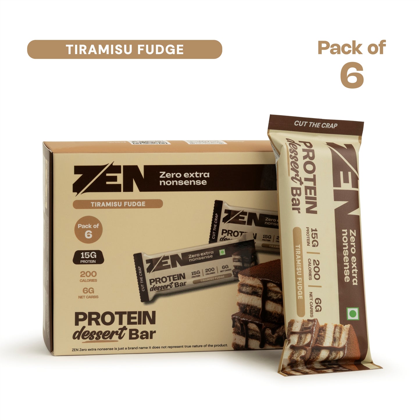 Tiramisu Fudge Protein Dessert bar