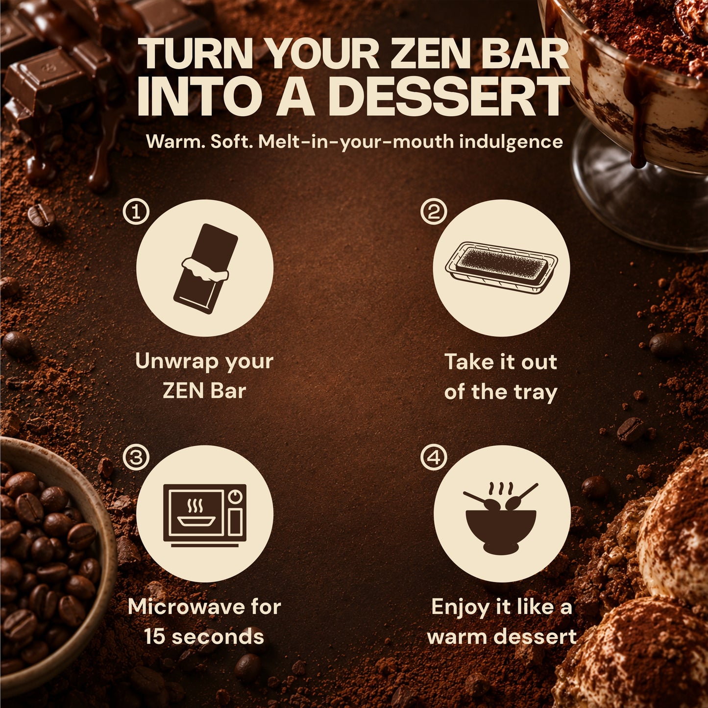 Tiramisu Fudge Protein Dessert bar