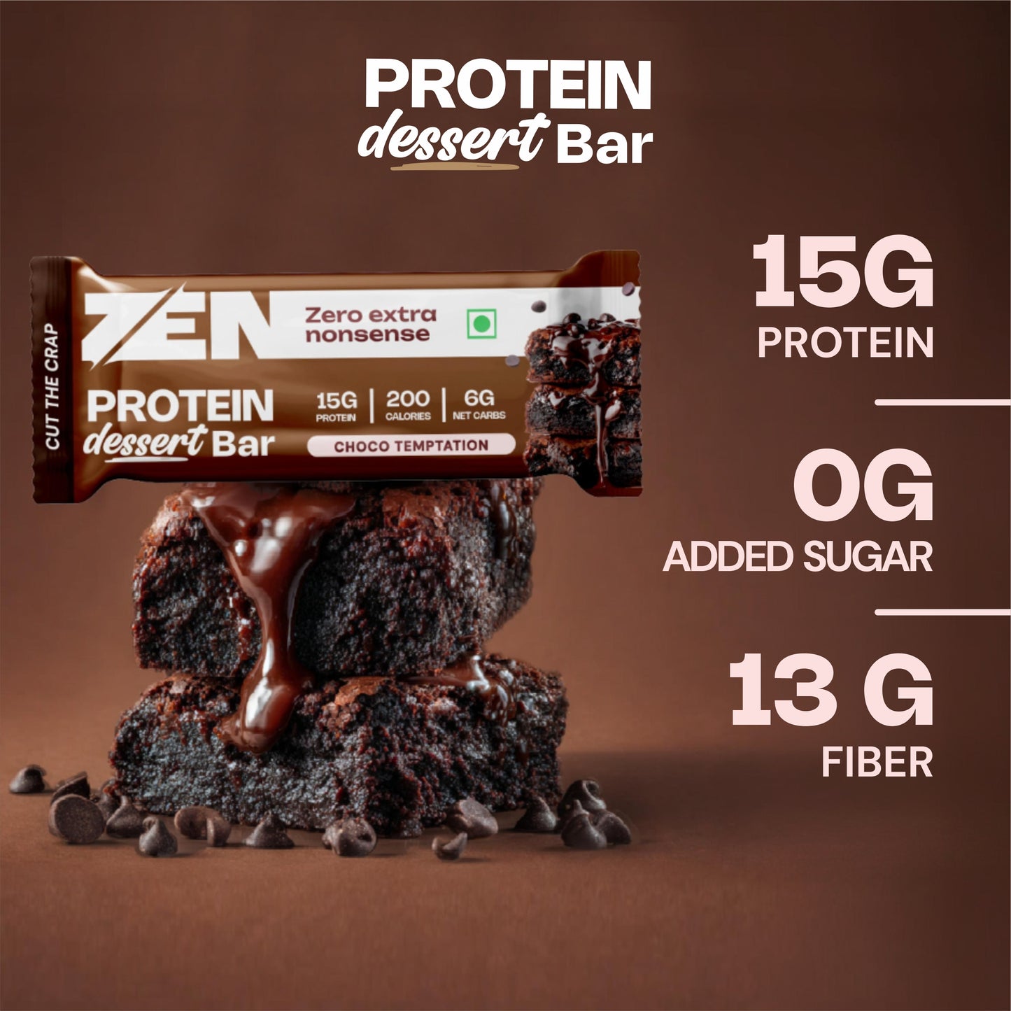 Choco Temptation Protein dessert bar - Pack of 6