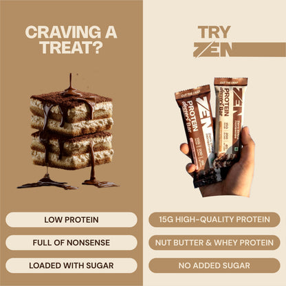 Tiramisu fudge Protein dessert bar - Pack of 4