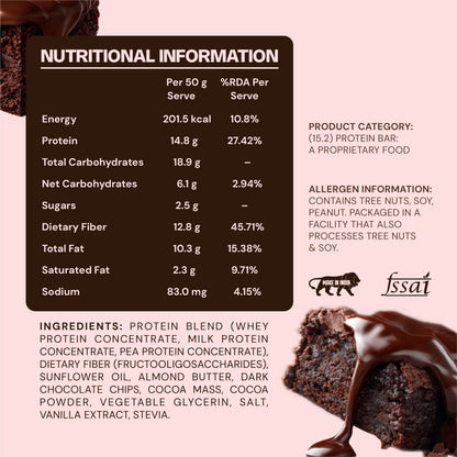 Choco Temptation Protein dessert bar - Pack of 6