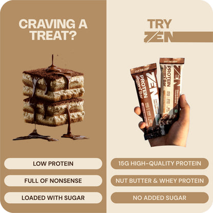 Tiramisu Fudge Protein dessert bar - Pack of 6